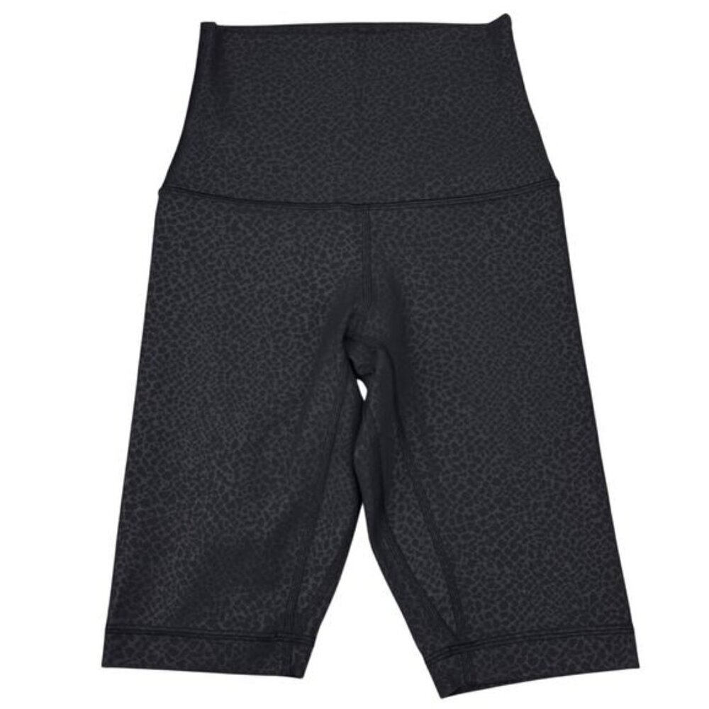 LULULEMON Align Super High Rise Short 10" Sz 2 Formulate Emboss Black - Picture 5 of 8